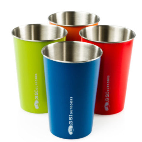 Stainless 4 Piece Pint Set