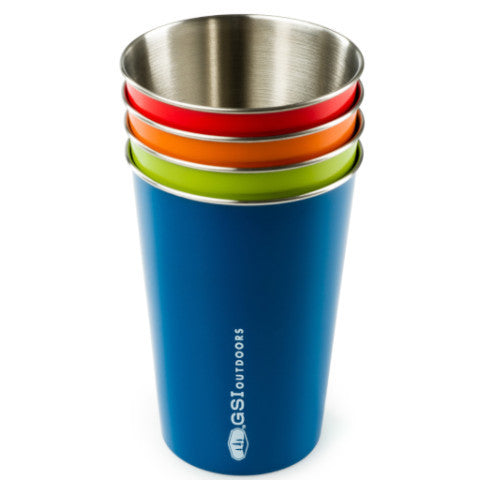 Stainless 4 Piece Pint Set